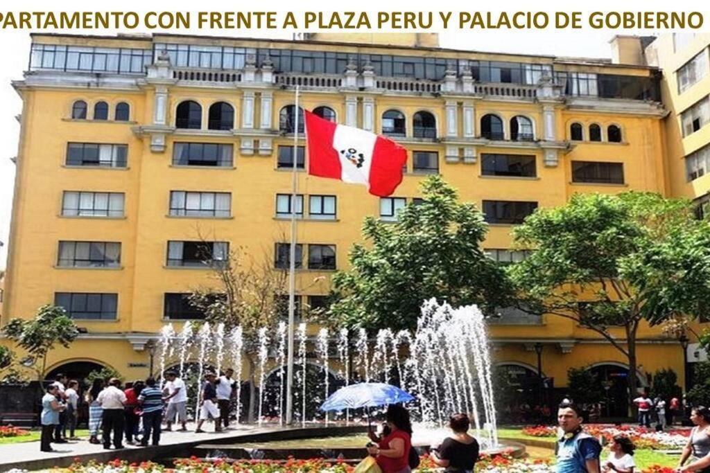 Apartamento Frente Al Palacio Gobierno Lima Bagian luar foto